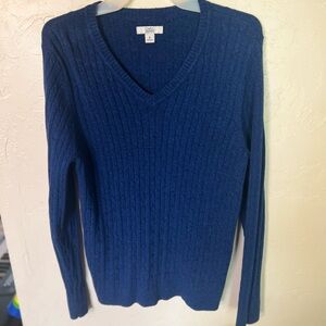 Croft & Barrow Navy V-Neck Sweater